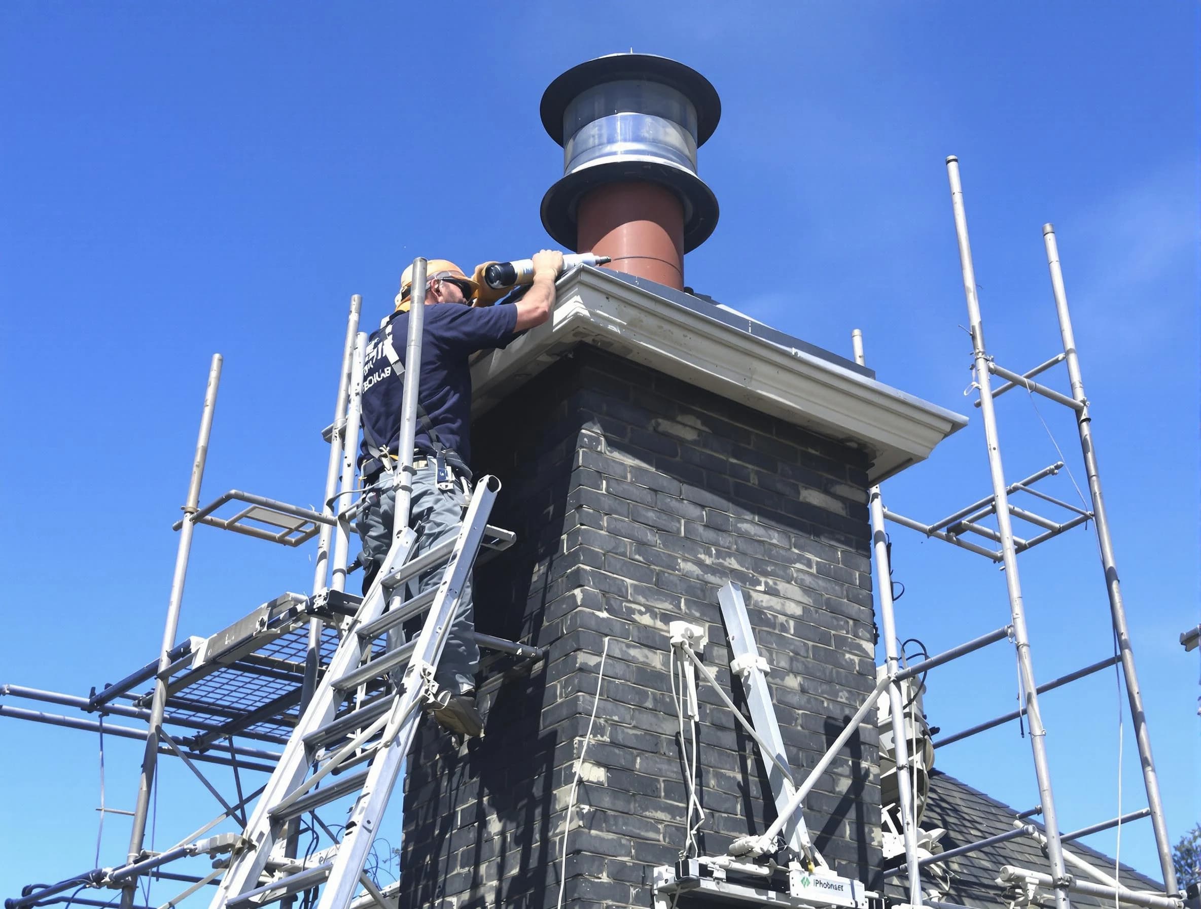 Sturdy chimney crown finished by Norman Chimney Sweep in Norman, OK