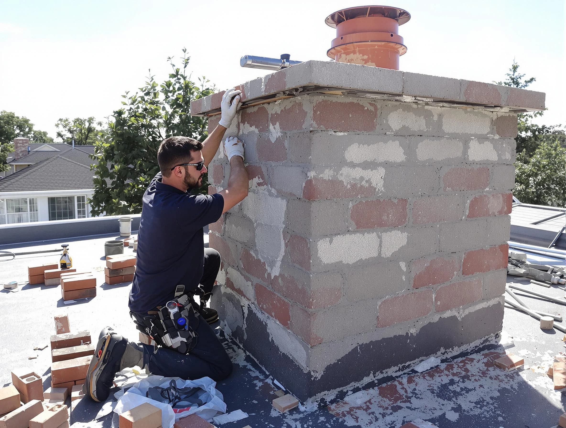 Advanced chimney repair process by Norman Chimney Sweep in Norman, OK