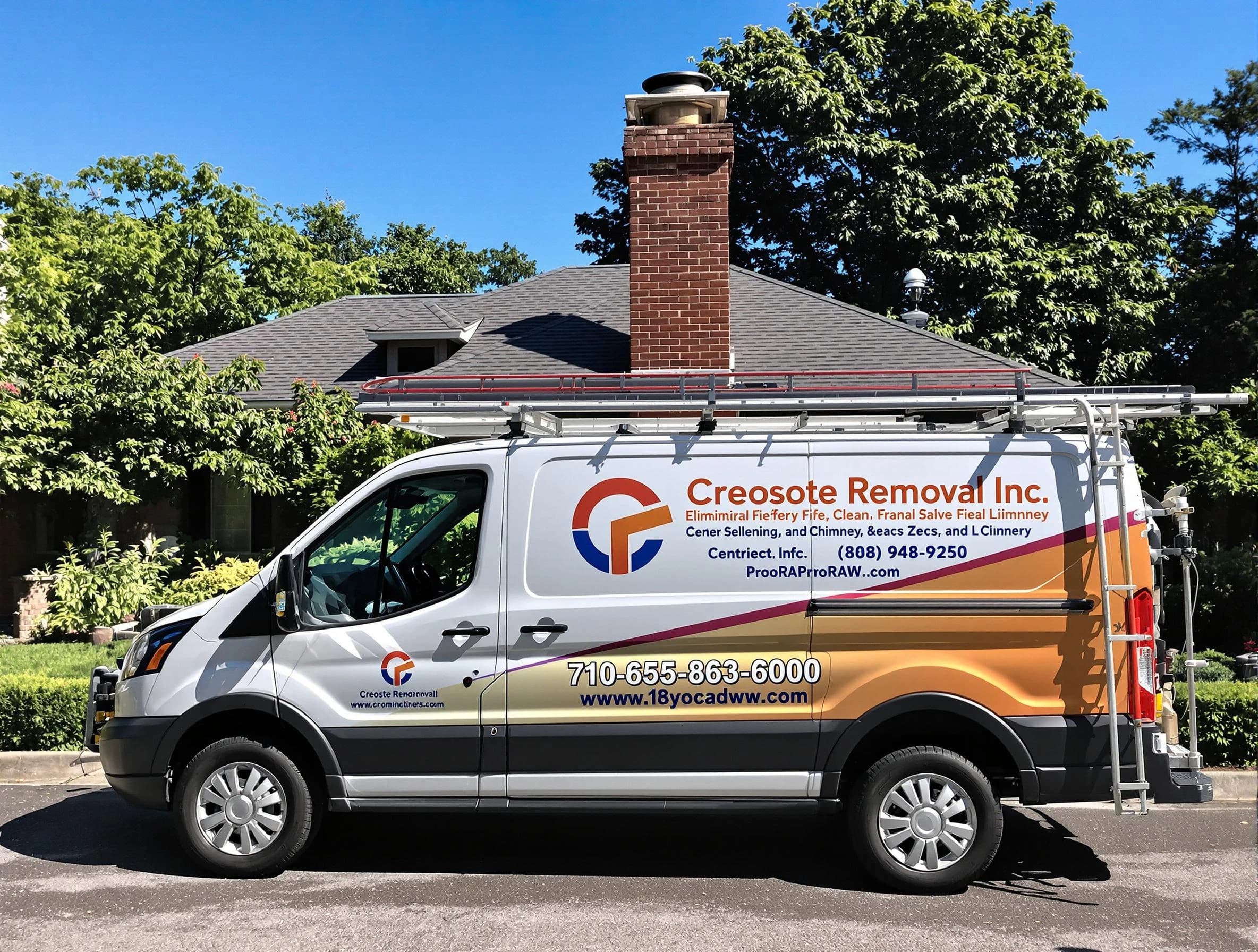 Norman Chimney Sweep technician removing creosote safely in Norman, OK
