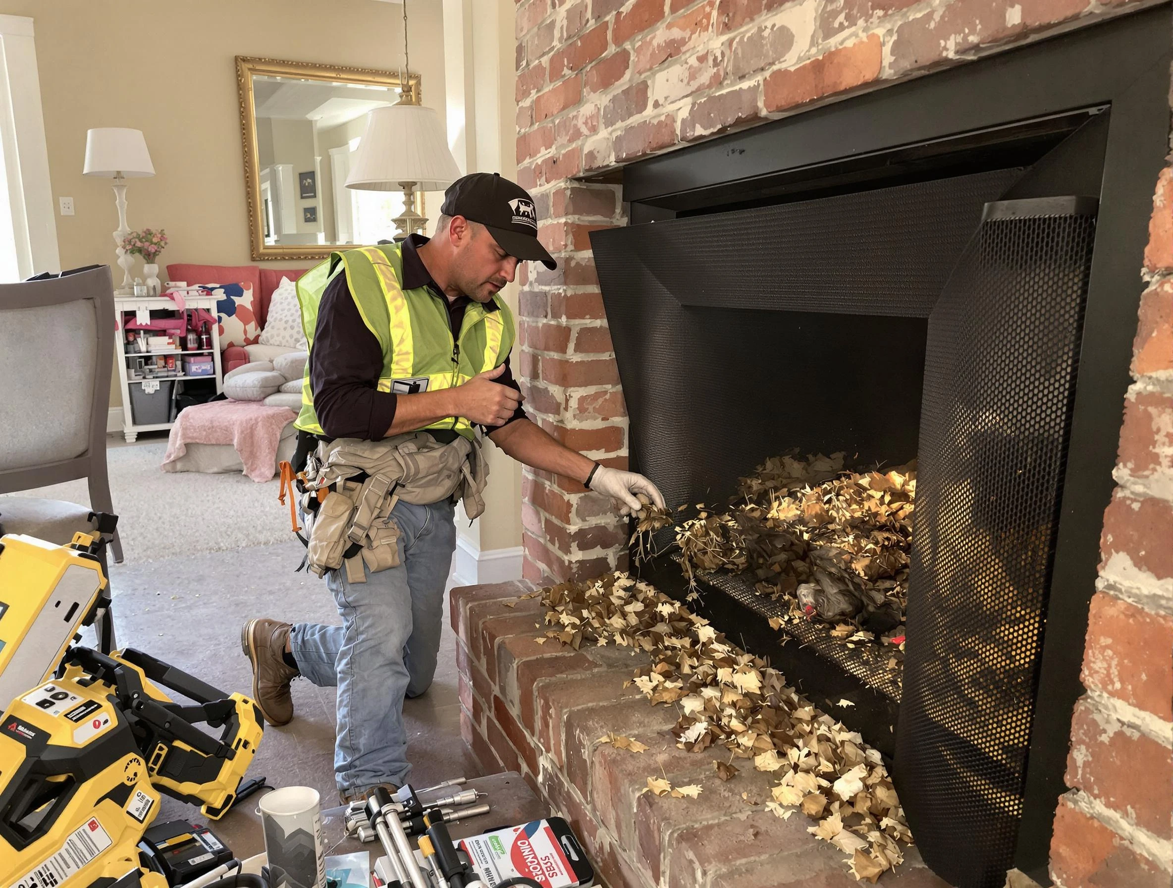 Safe screening installation by Norman Chimney Sweep in Norman, OK