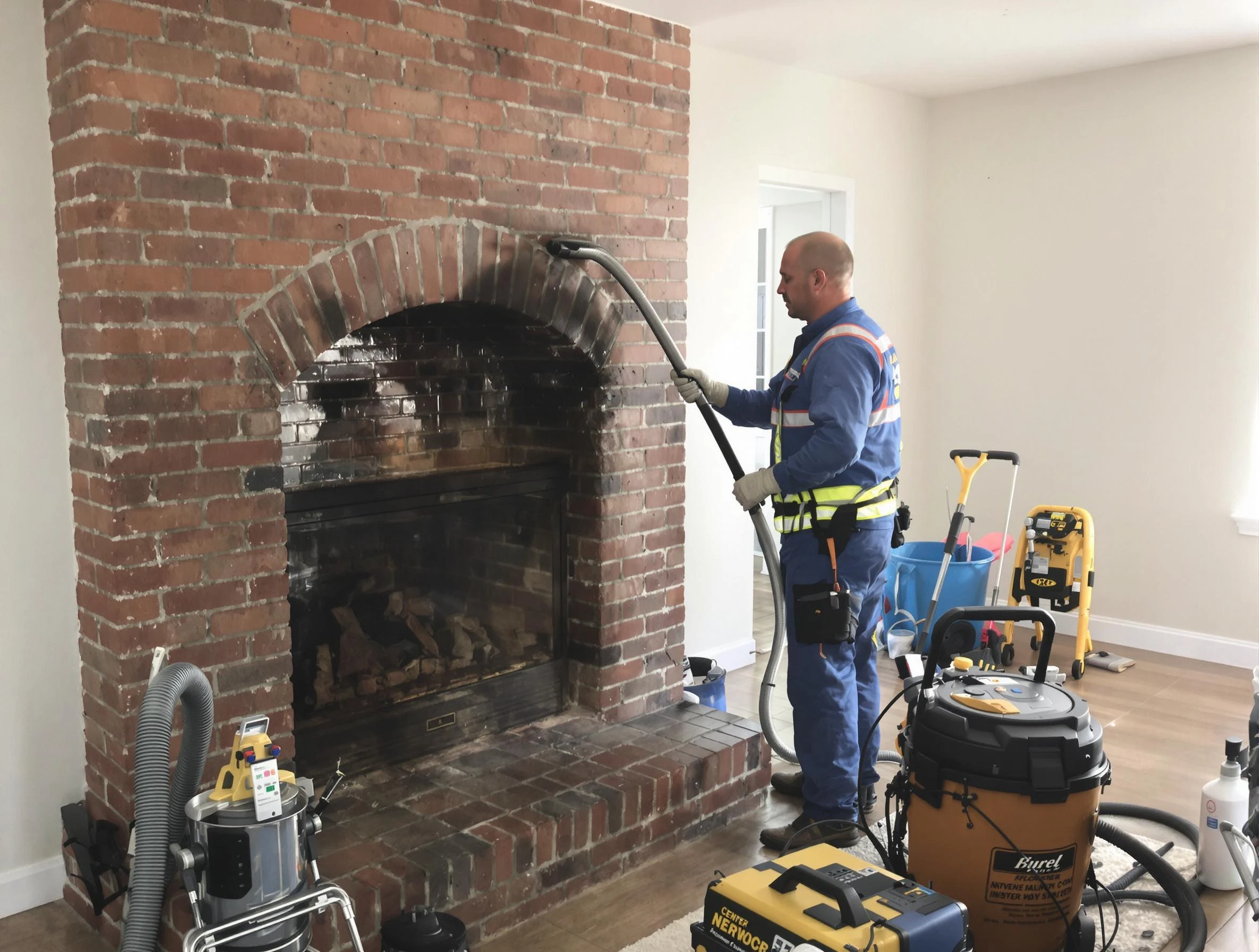Norman Chimney Sweep expert performing detailed chimney sweep in Norman, OK