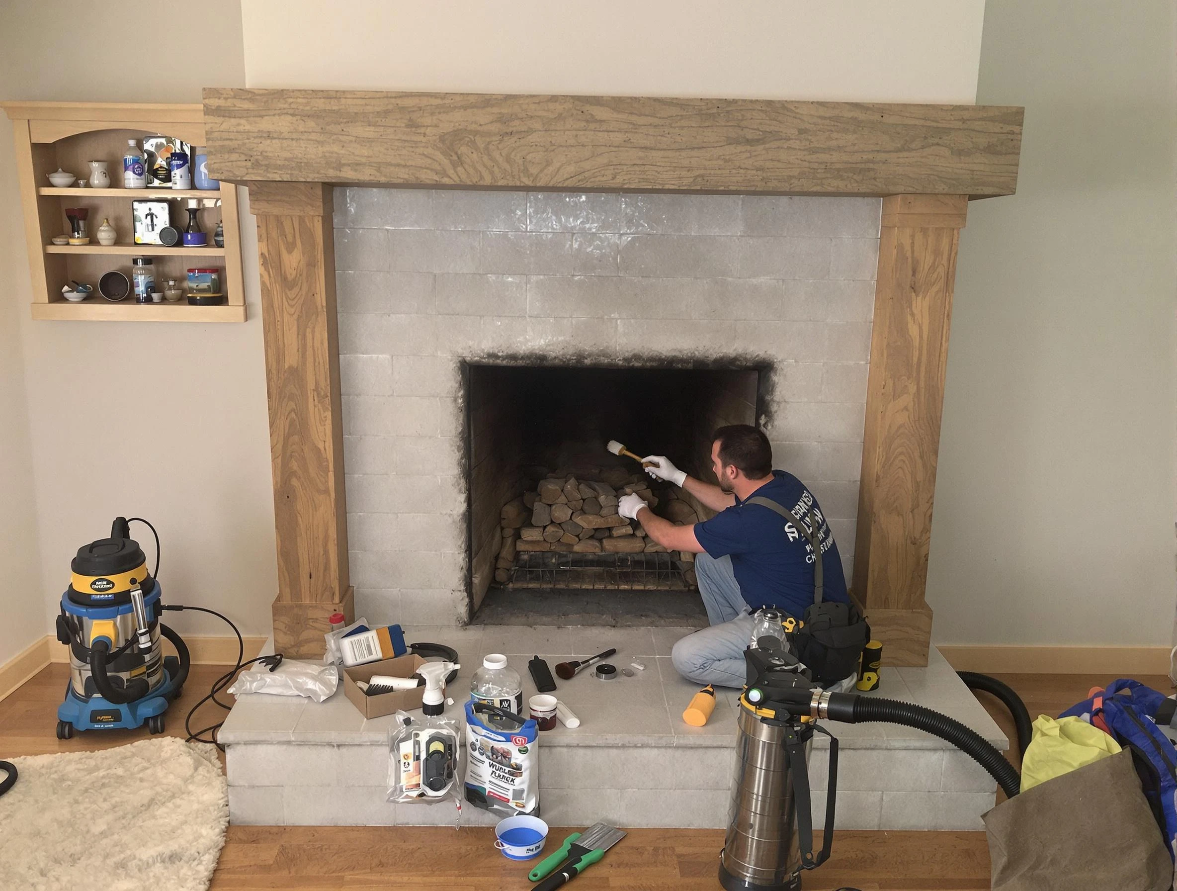Detailed creosote removal process by Norman Chimney Sweep in Norman, OK